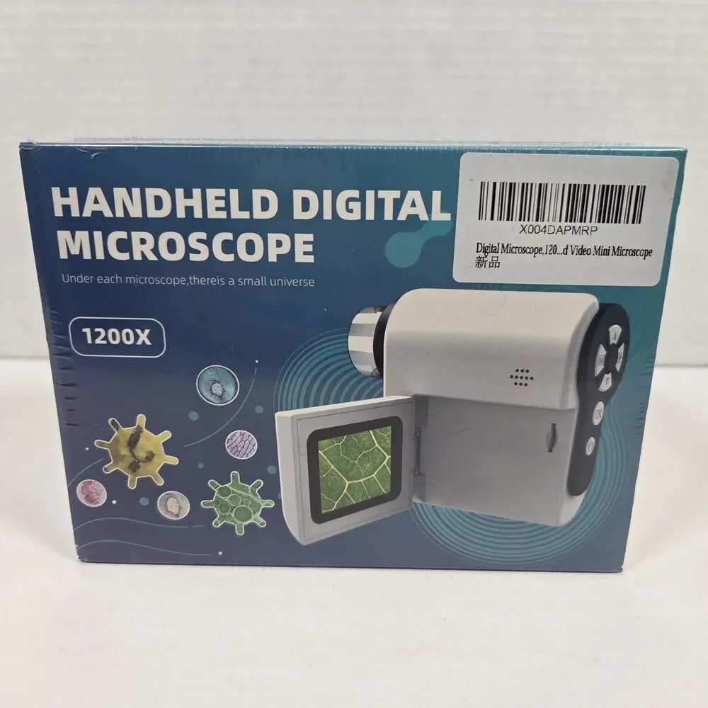 Handheld Digital Microscope, 2'' LCD Screen Microscope 1200X New Sealed Inviment